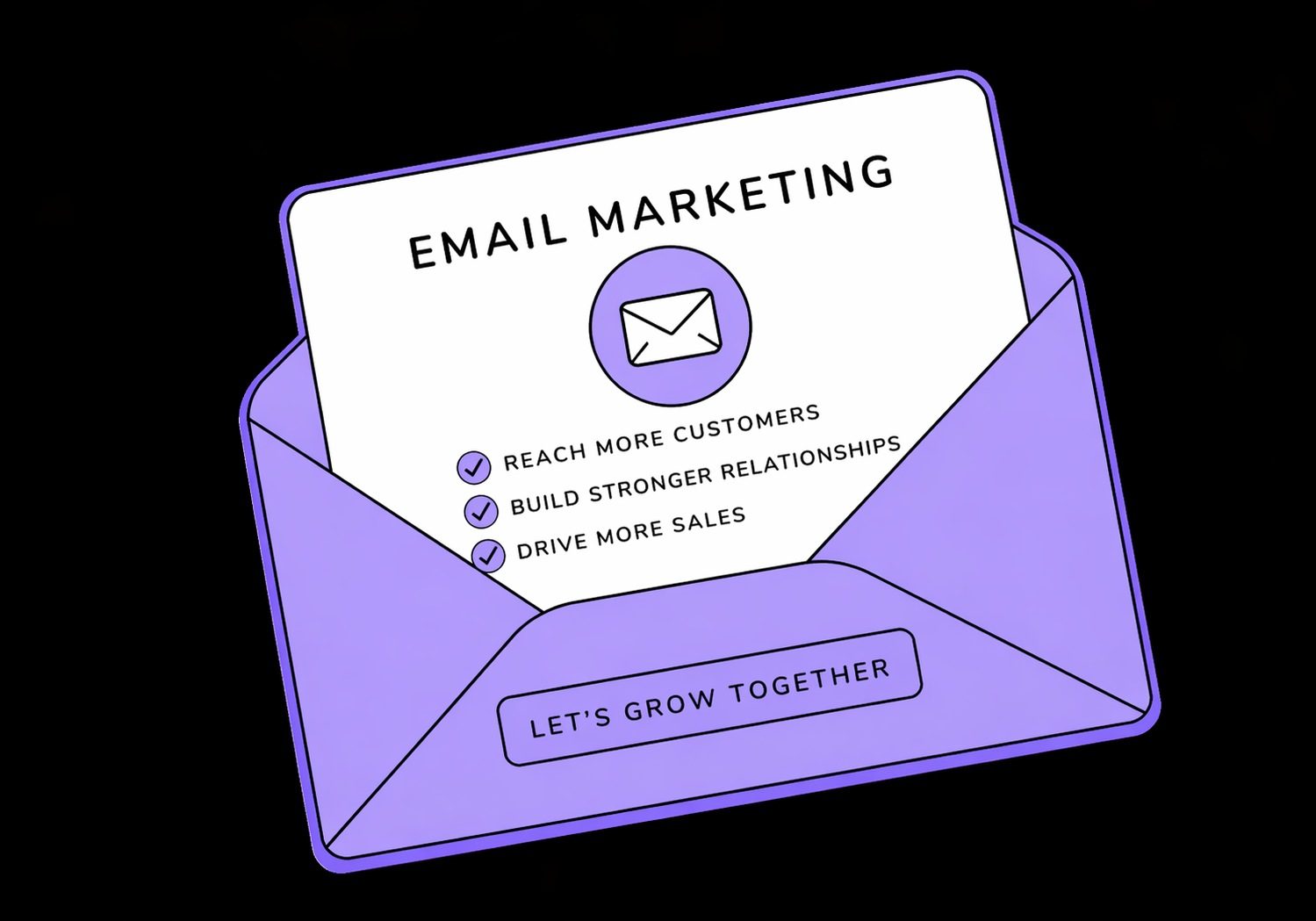 Email marketing illustration